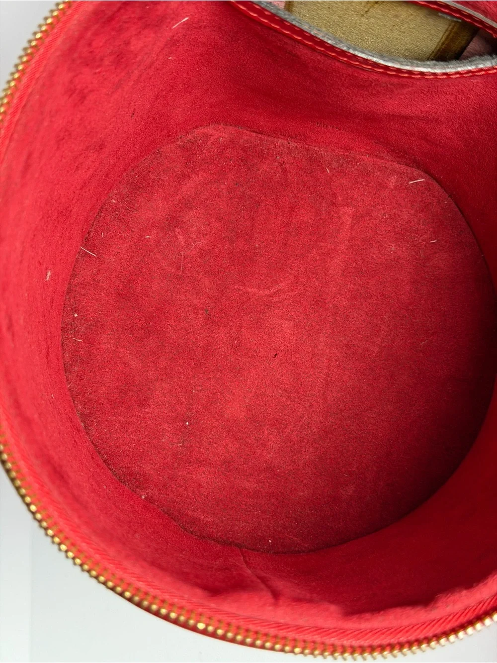 Louis Vuitton Red Epi Leather Cannes Vanity Bag